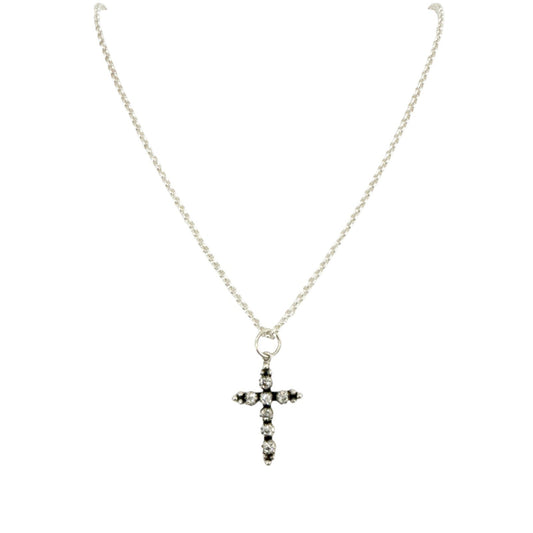 VIRGINS SAINTS & ANGELS VSA Madonna Cross Sterling Silver Necklace