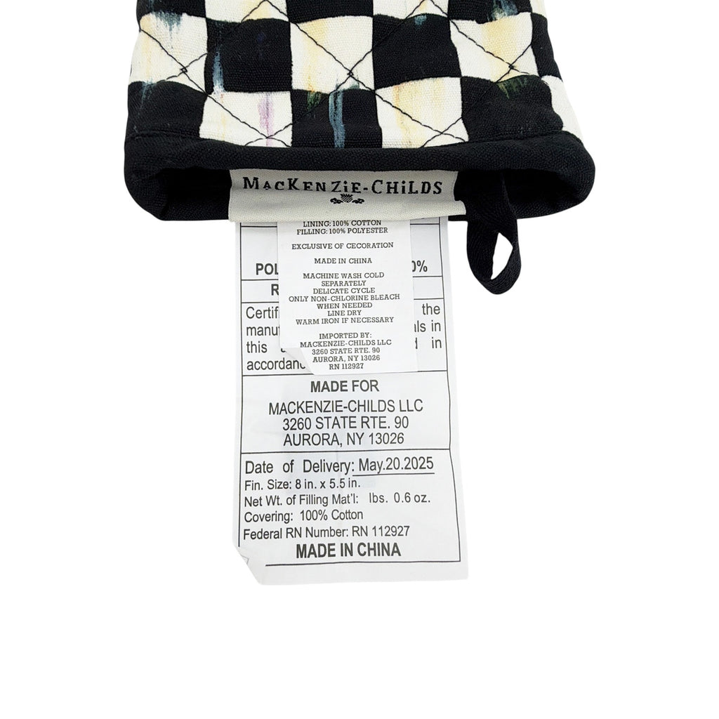 MACKENZIE-CHILDS Courtly Check Mini Oven Mitt Mackenzie-Childs