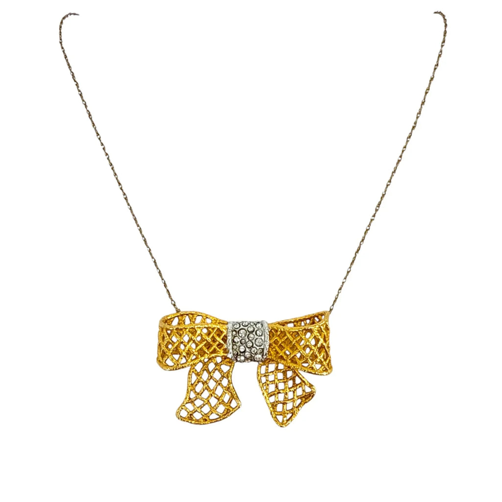 ALEXIS BITTAR Archive Elements Pavé Bow Necklace - flyKAMP