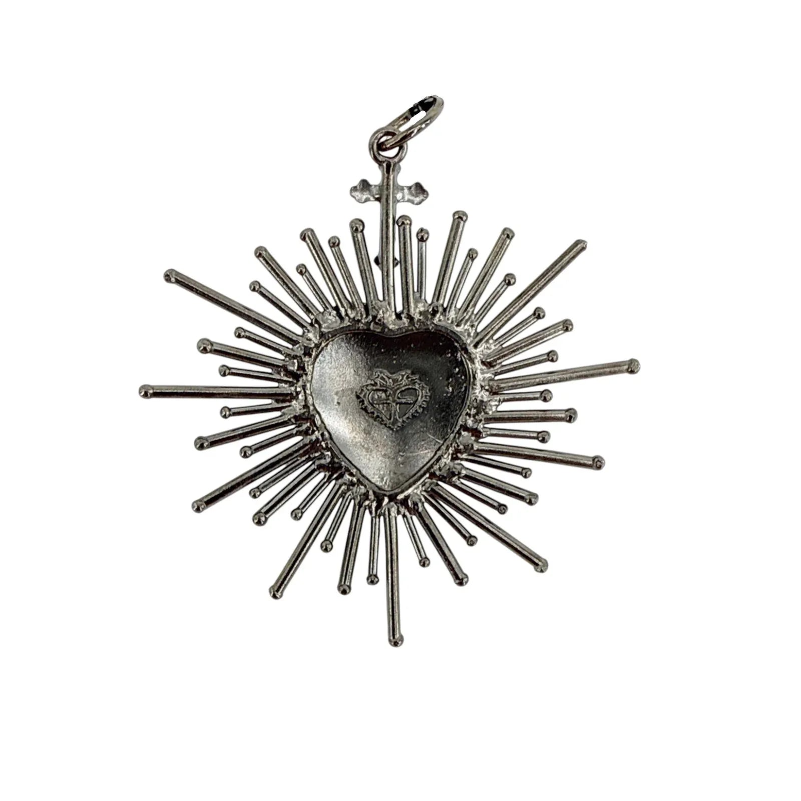 VIRGINS SAINTS & ANGELS VSA Sacred Flame Charm in Gunmetal - flyKAMP
