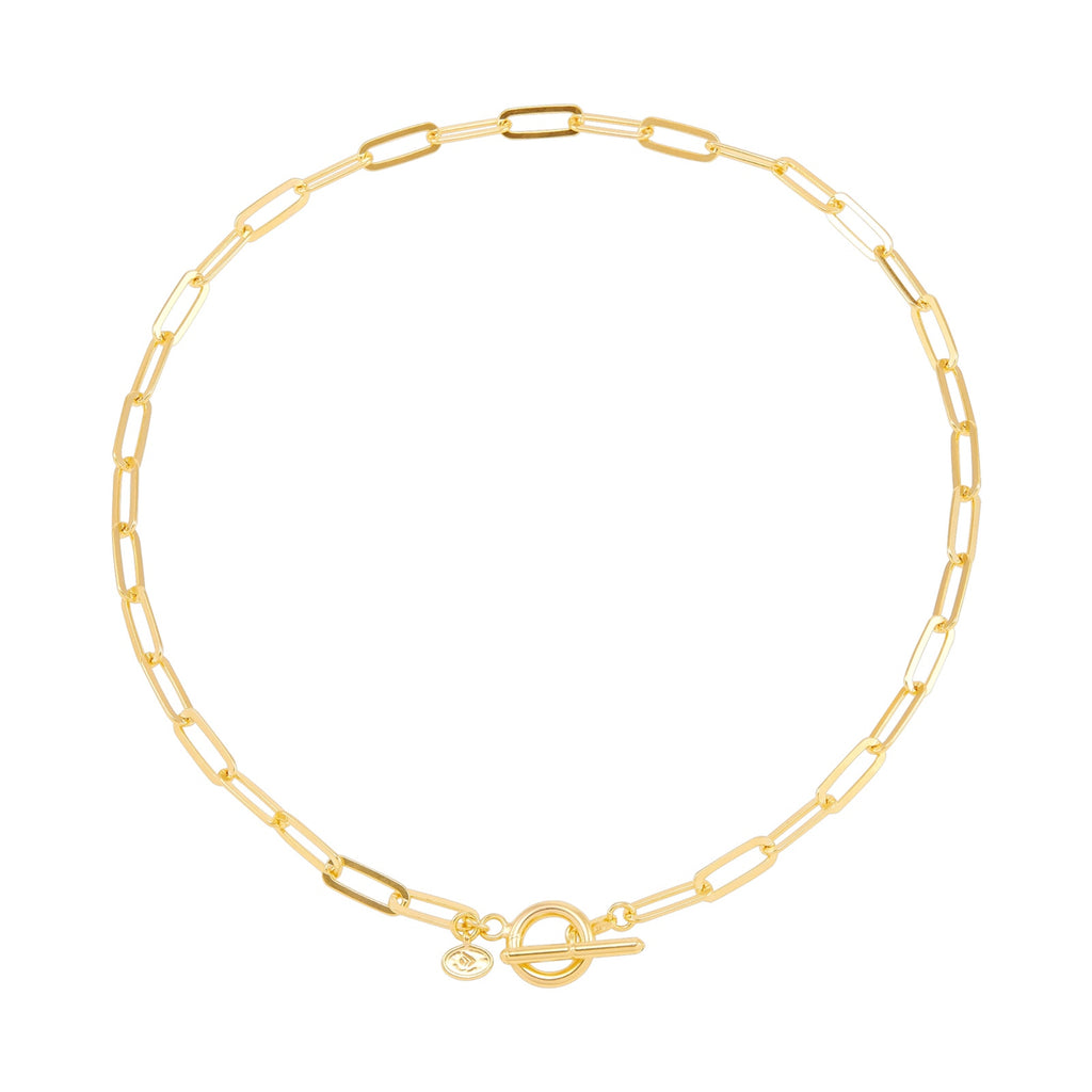 SILPADA Let’s Link Chain Necklace in Gold Plated Silver 17”