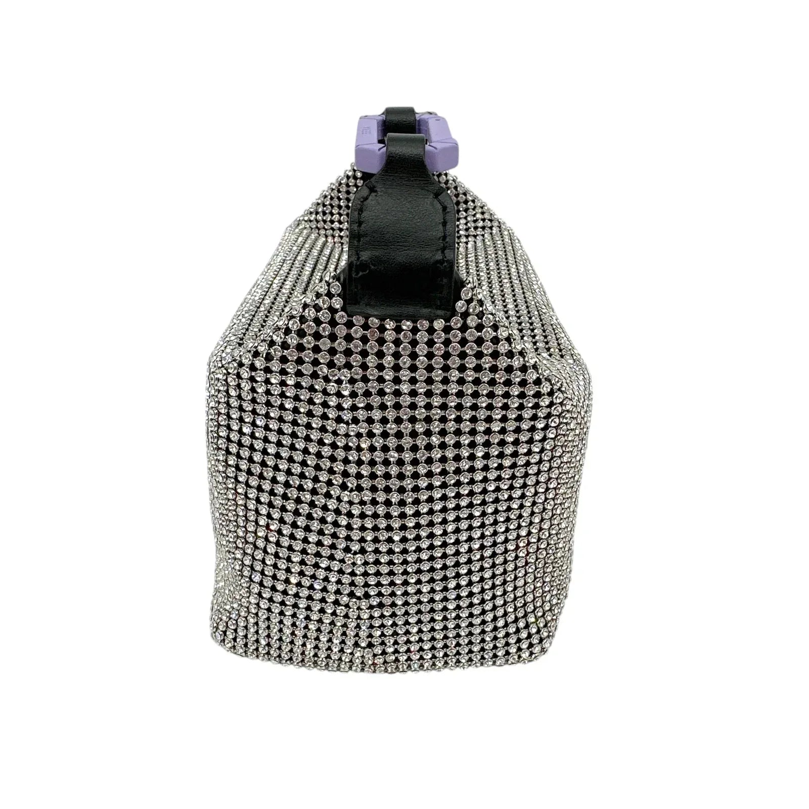 EERA Moon Bag Crystal Mesh with Lilac Snap Hook - flyKAMP
