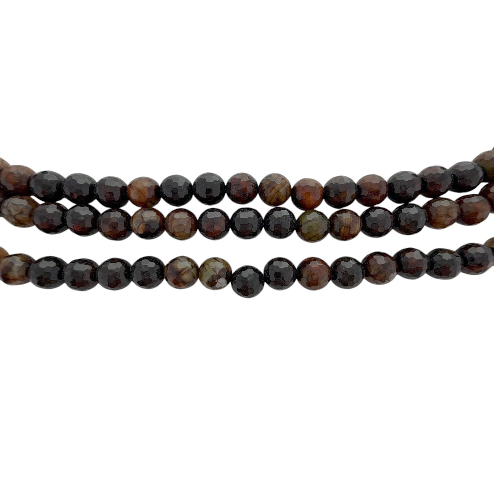 NECKLACE Triple-strand Faceted Gemstone None and/or Unknown