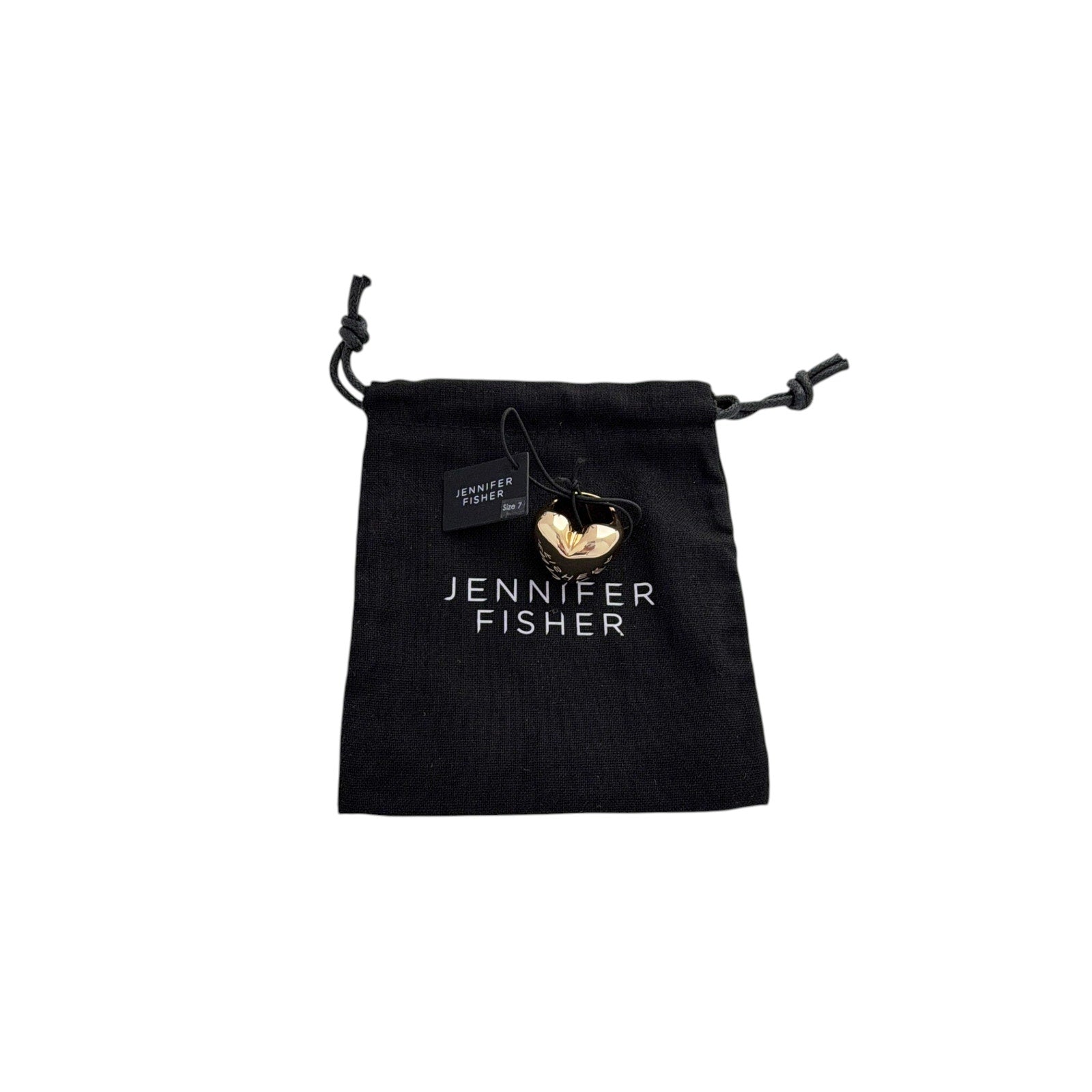 JENNIFER FISHER Puffy Heart Ring in Gold 7 Jennifer Fisher