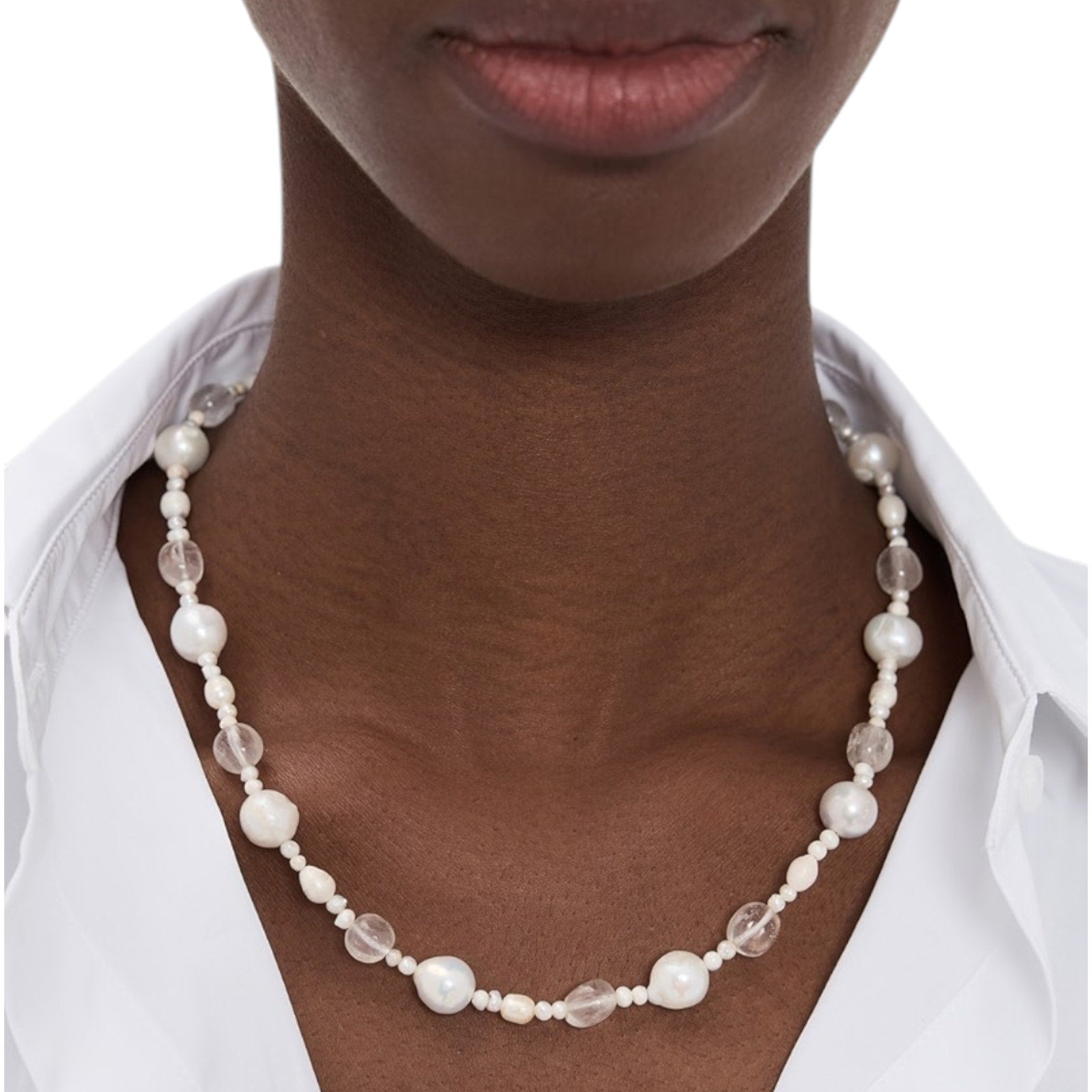 MAISON IREM Frangi Necklace in Pearls Maison Irem