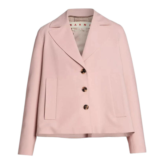 MARNI Cady Swing Jacket in Antique Rose IT42|US6