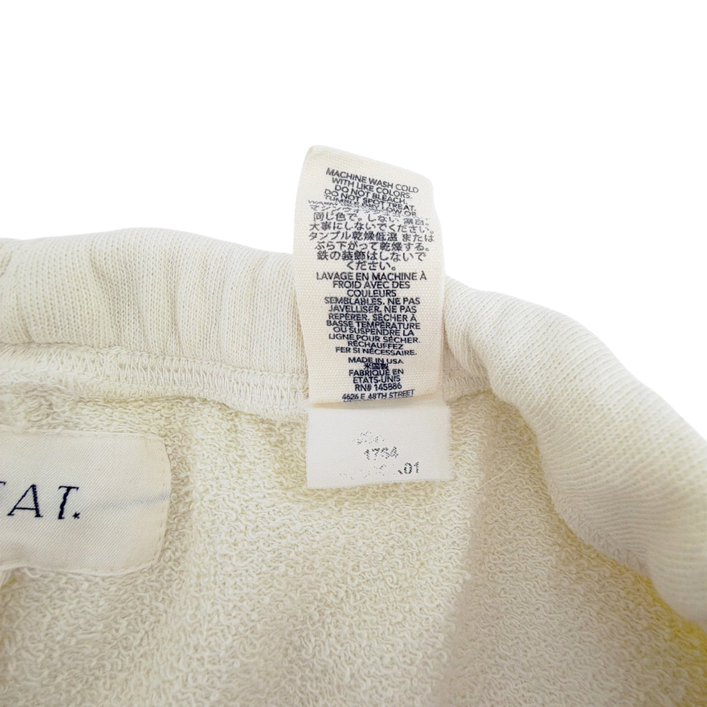 The GREAT. The Patch Pocket Sweat Short. Washed White 0|XS The Great.