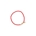 CLARE V. Enamel Barrel Chain Bracelet in Poppy Clare V.