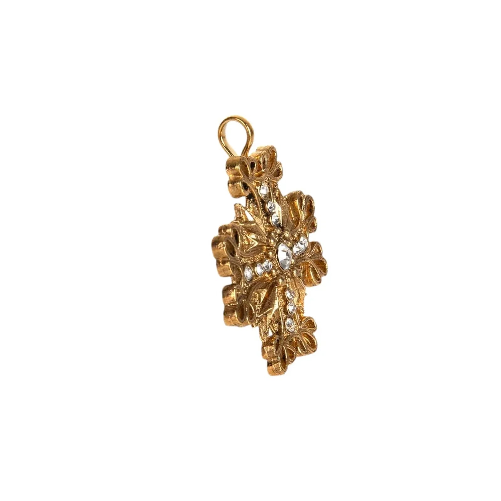 VIRGINS SAINTS & ANGELS VSA Electra Cross Medallion in Gold - flyKAMP