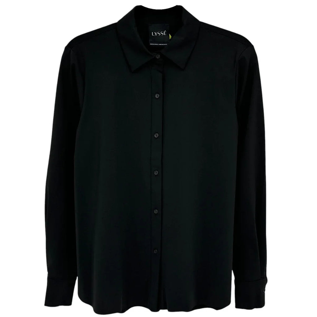 LYSSE Connie Button Down Black S - flyKAMP