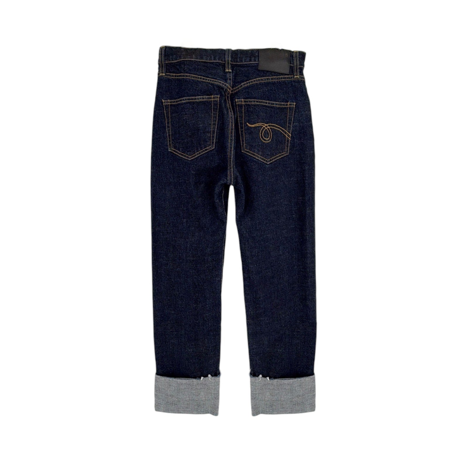 R13 Courtney Slim with Cuff in Indigo Rinse 25 R13