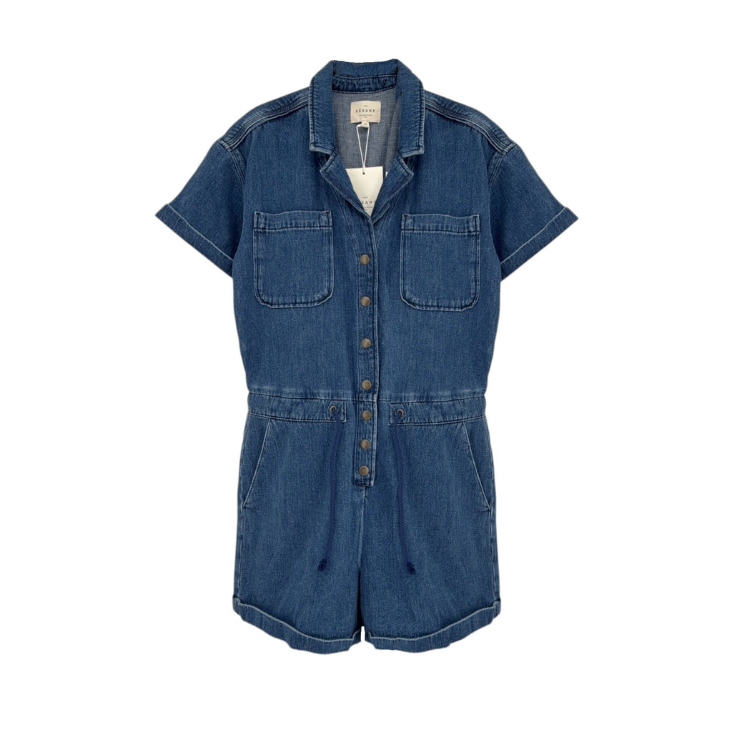 SEZANE Kaou Jumpsuit in Blue FR38|M Sézane
