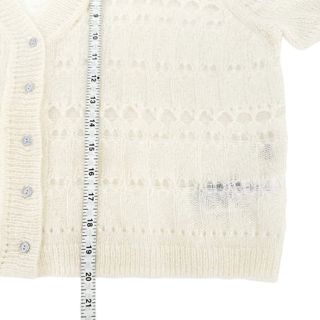 ALLSAINTS Cole Open Knit Cropped Cardigan L - flyKAMP