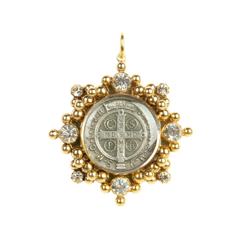 VIRGINS SAINTS & ANGELS VSA Cloister San Benito Charm in Gold - flyKAMP