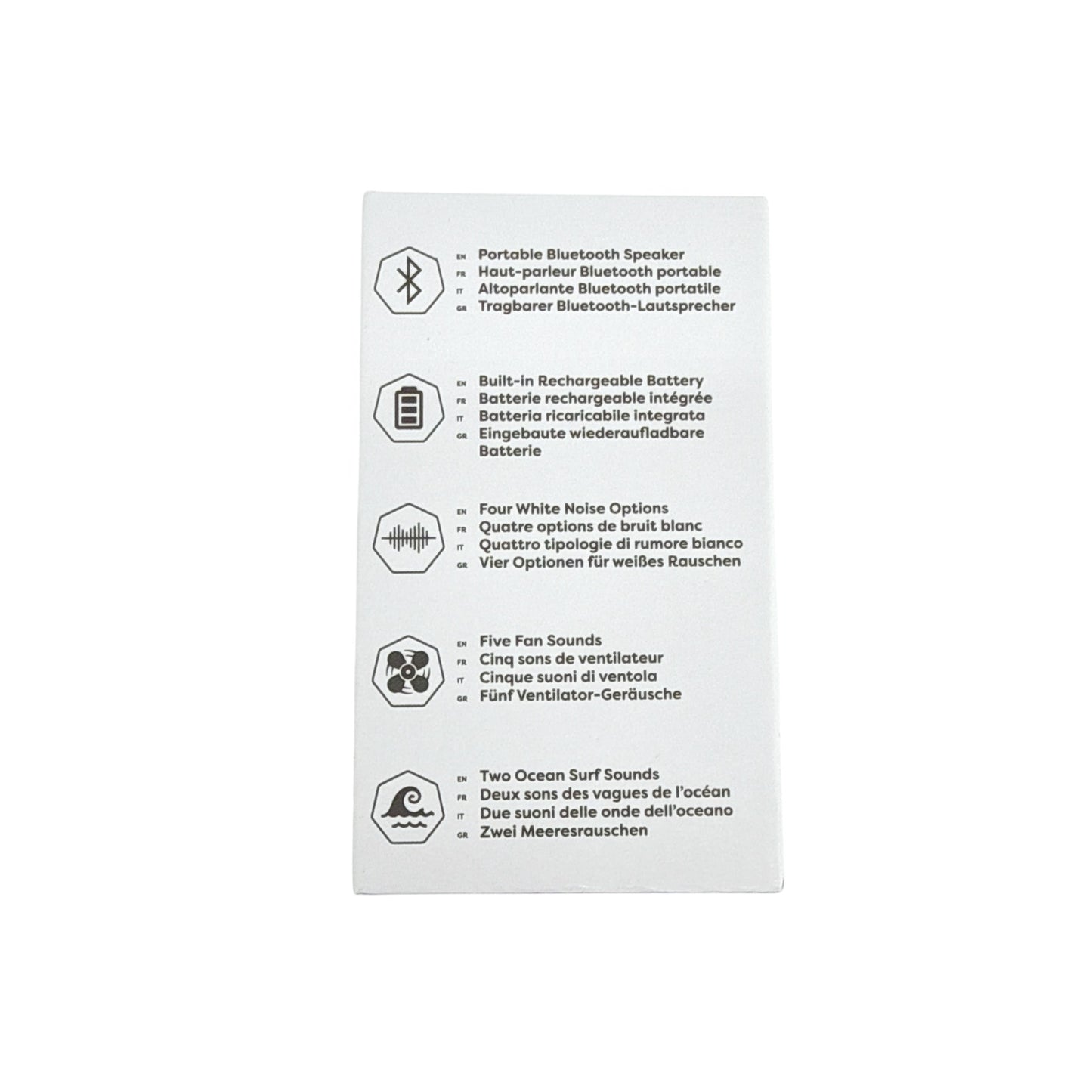 LECTROFAN Micro2 Portable Bluetooth Speaker Sound Machine & Carrying Case