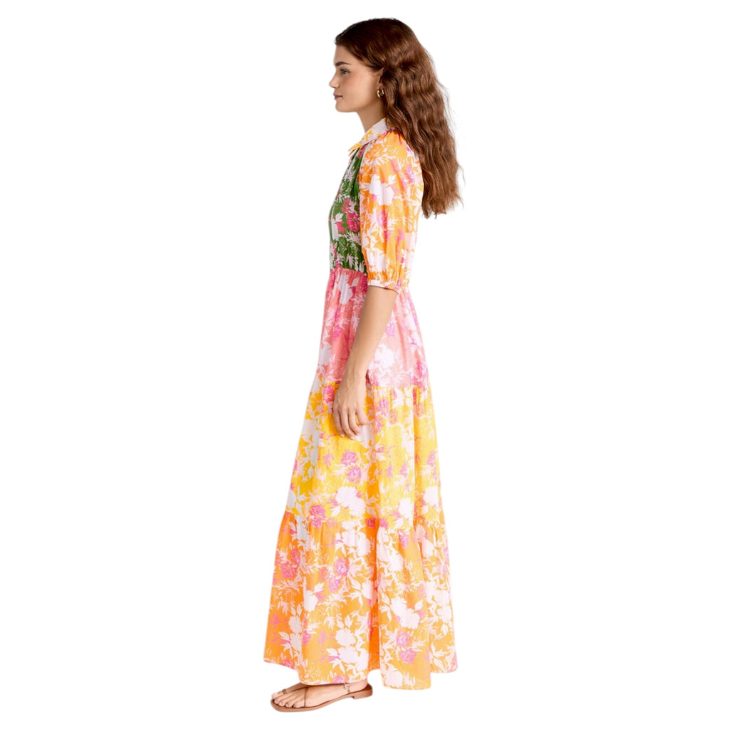 PLAYA LUCILA Prmul 1272 Dress in Orange & Pink Multi XS Playa Lucila