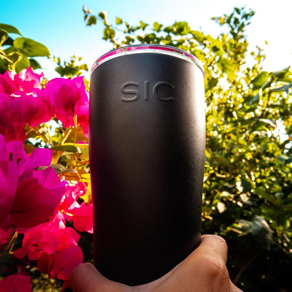 SIC Seriously Ice Cold 20 oz Tumbler in Matte Tuff Black - flyKAMP