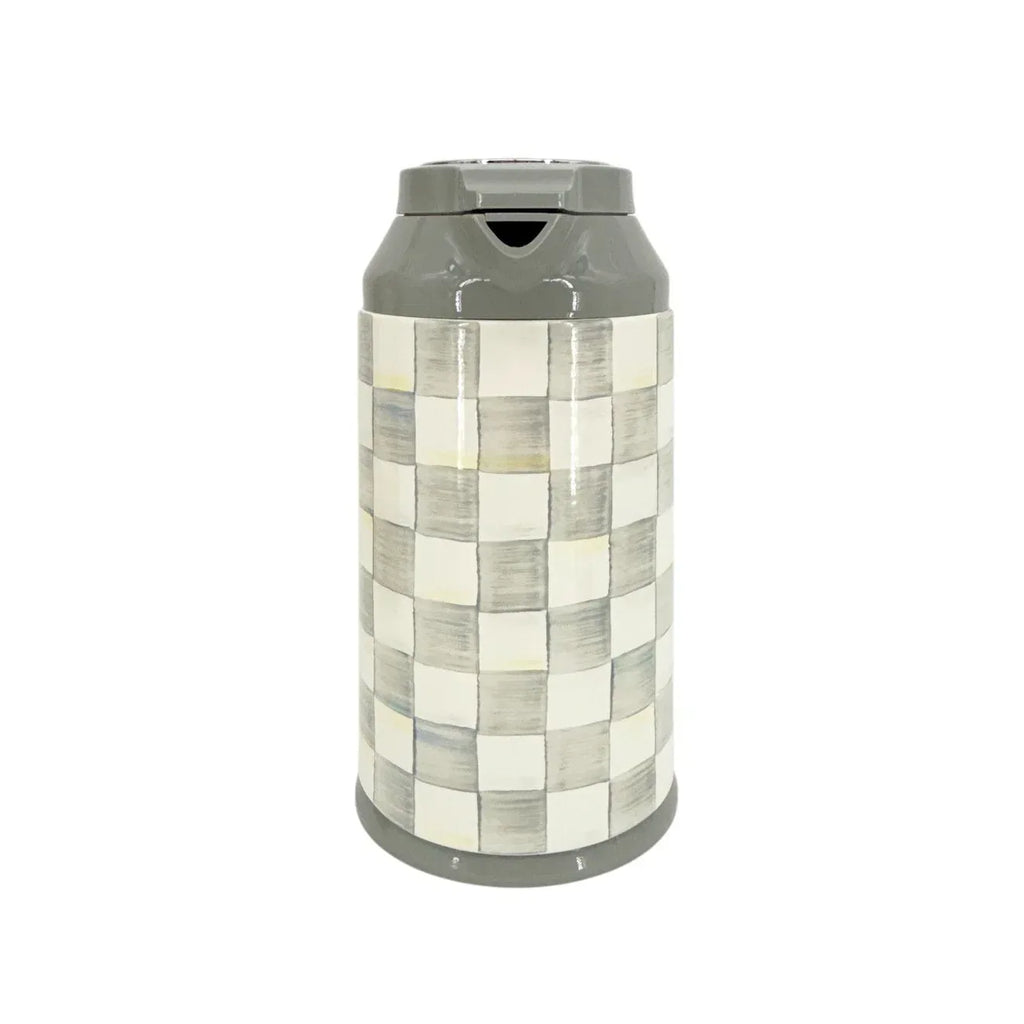 MACKENZIE-CHILDS Sterling Check Coffee Carafe in Sterling Check - flyKAMP