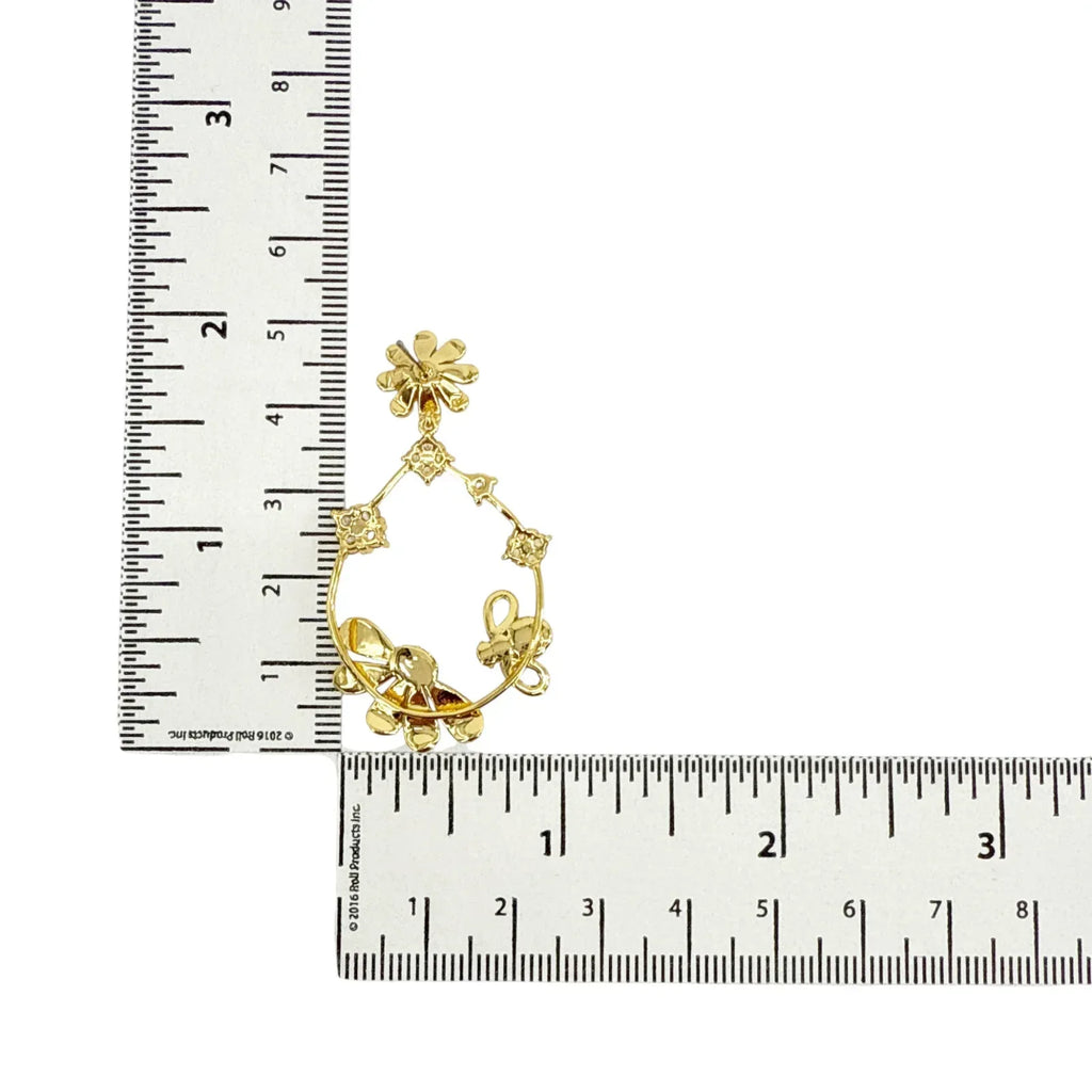 KATE SPADE New York Dazzling Daisies Statement Hoops - flyKAMP