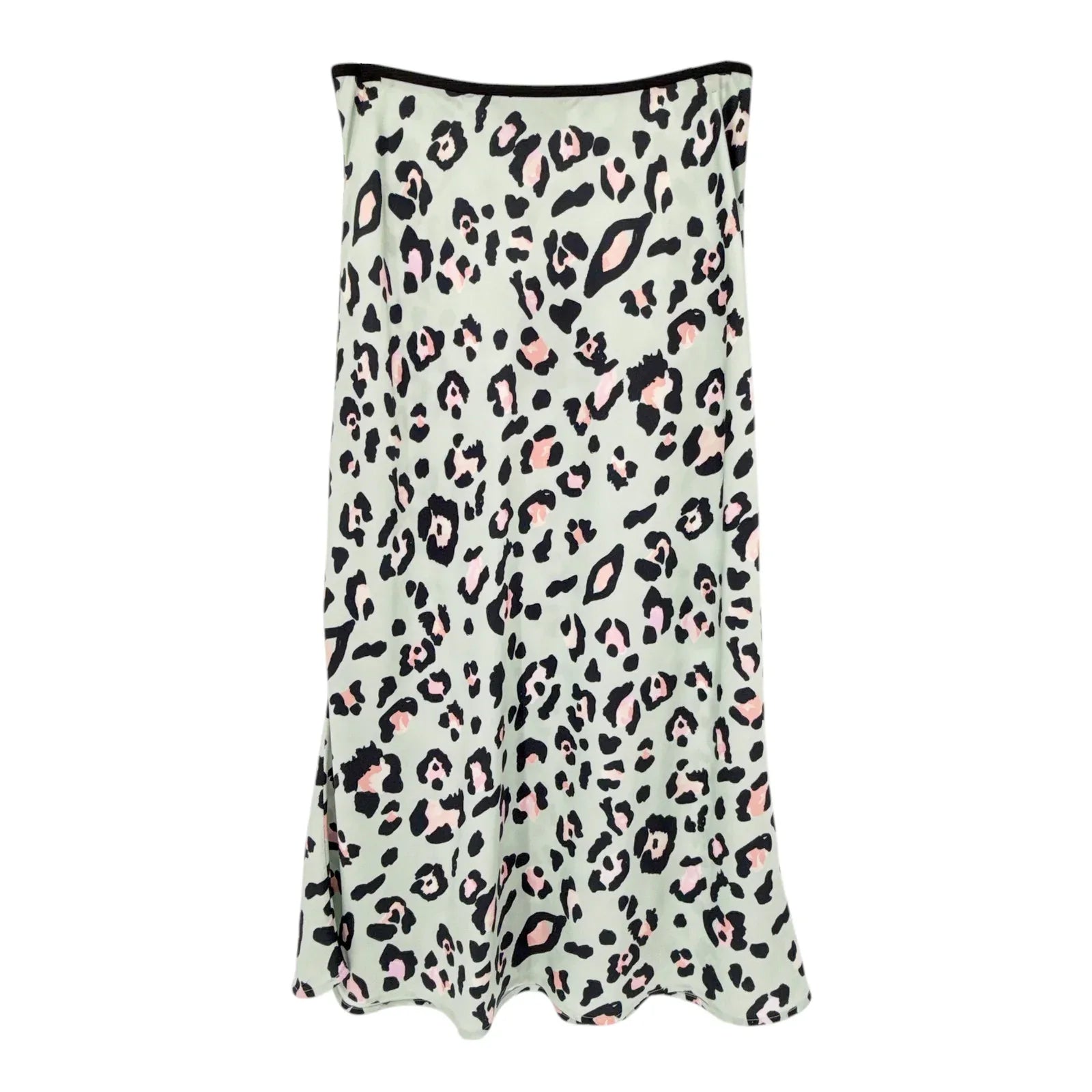 DAVID LERNER Naomi Bias Midi Skirt in Painted Leopard S - flyKAMP