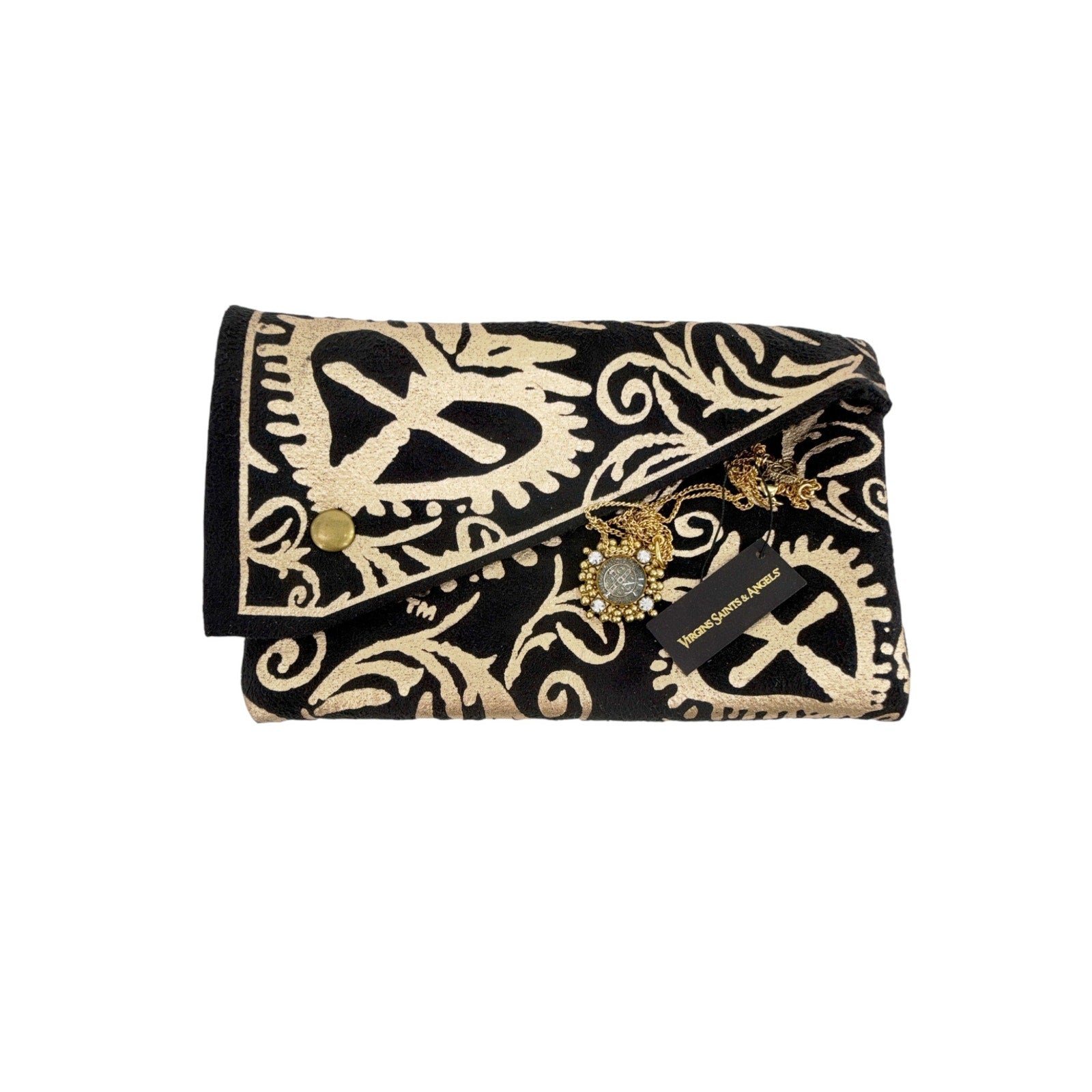 VIRGINS SAINTS & ANGELS VSA Petite Cloister San Benito Charm Necklace in Gold