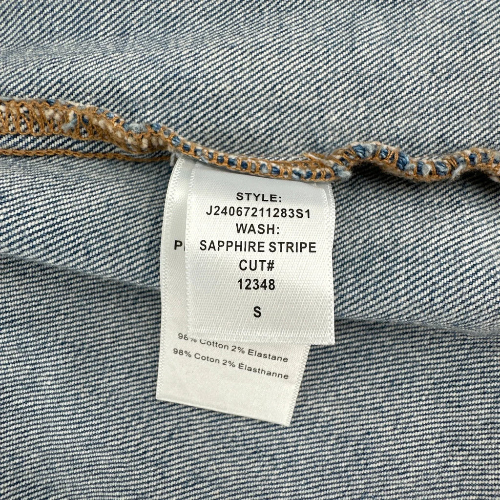 VERONICA BEARD Dahl Striped Denim Jacket S - flyKAMP
