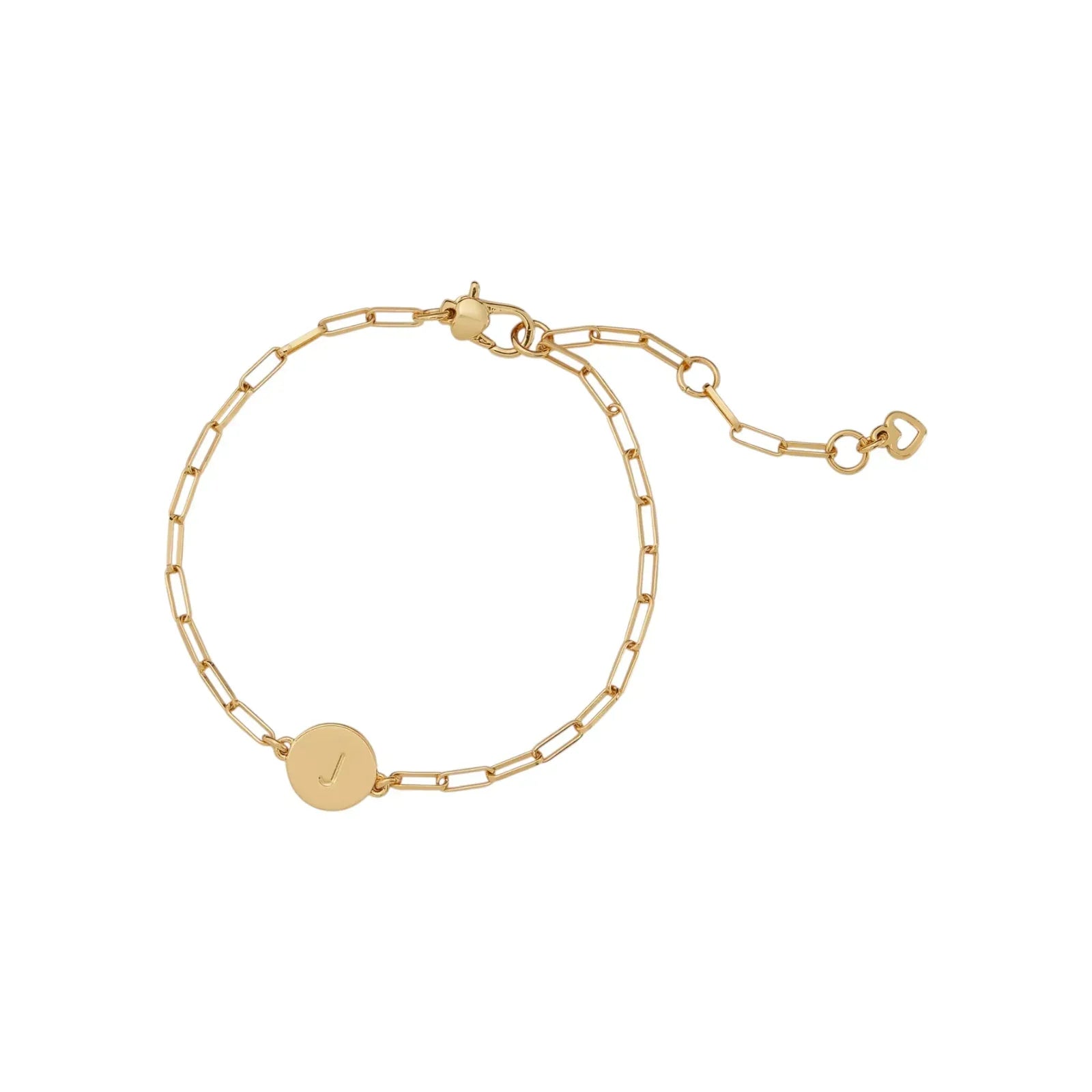 KATE SPADE New York Initial Chain Bracelet in Gold J - flyKAMP