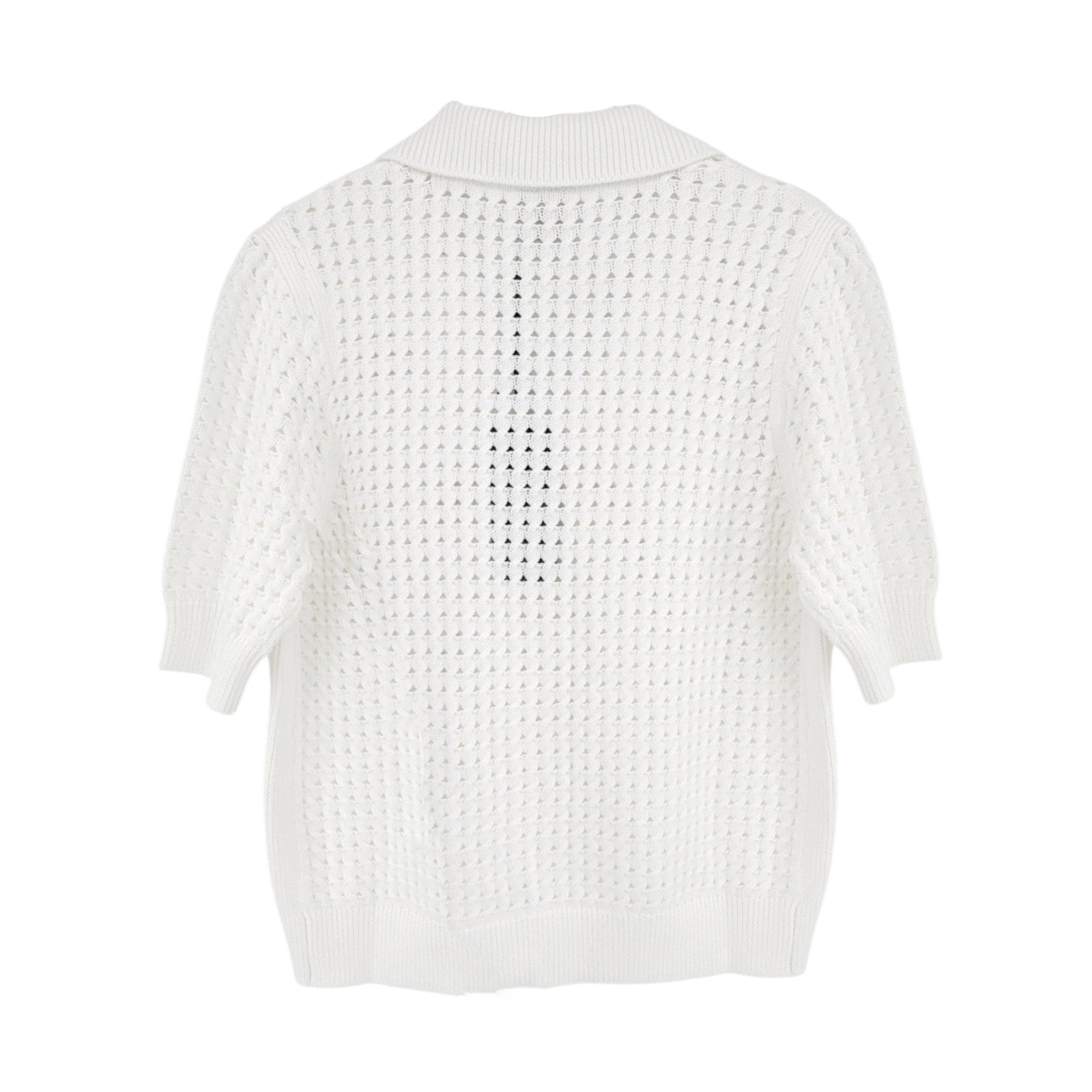VARLEY Ellie Knit Shirt in White S Varley