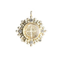 VIRGINS SAINTS & ANGELS VSA Cloister San Benito Medallion in Silver - flyKAMP