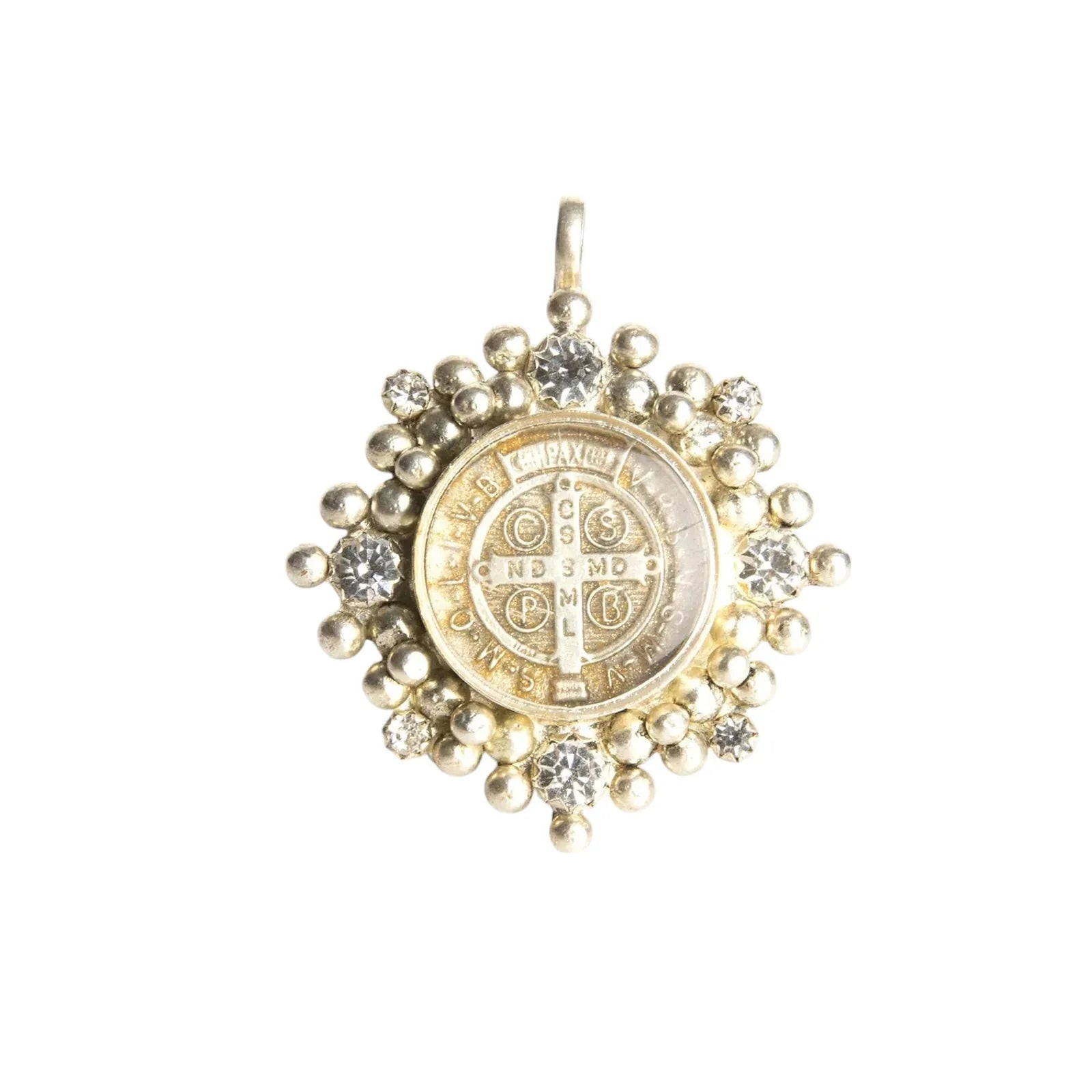 VIRGINS SAINTS & ANGELS VSA Cloister San Benito Medallion in Silver - flyKAMP