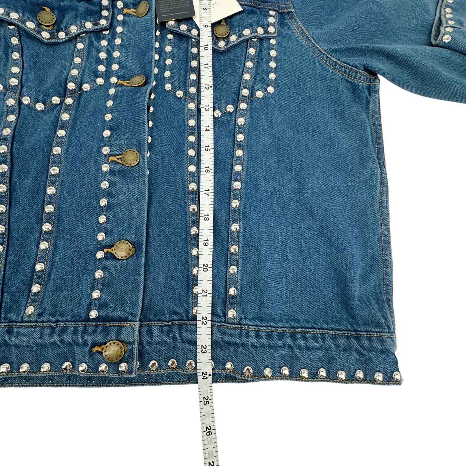 THE GREAT. The Studded Denim Jacket. 1|S - flyKAMP