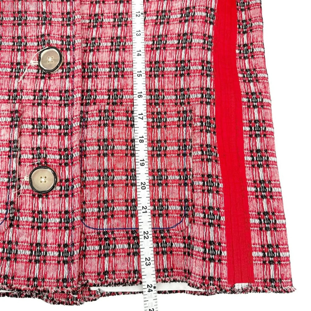 MARNI Plaid Jacket in Red IT38 - flyKAMP
