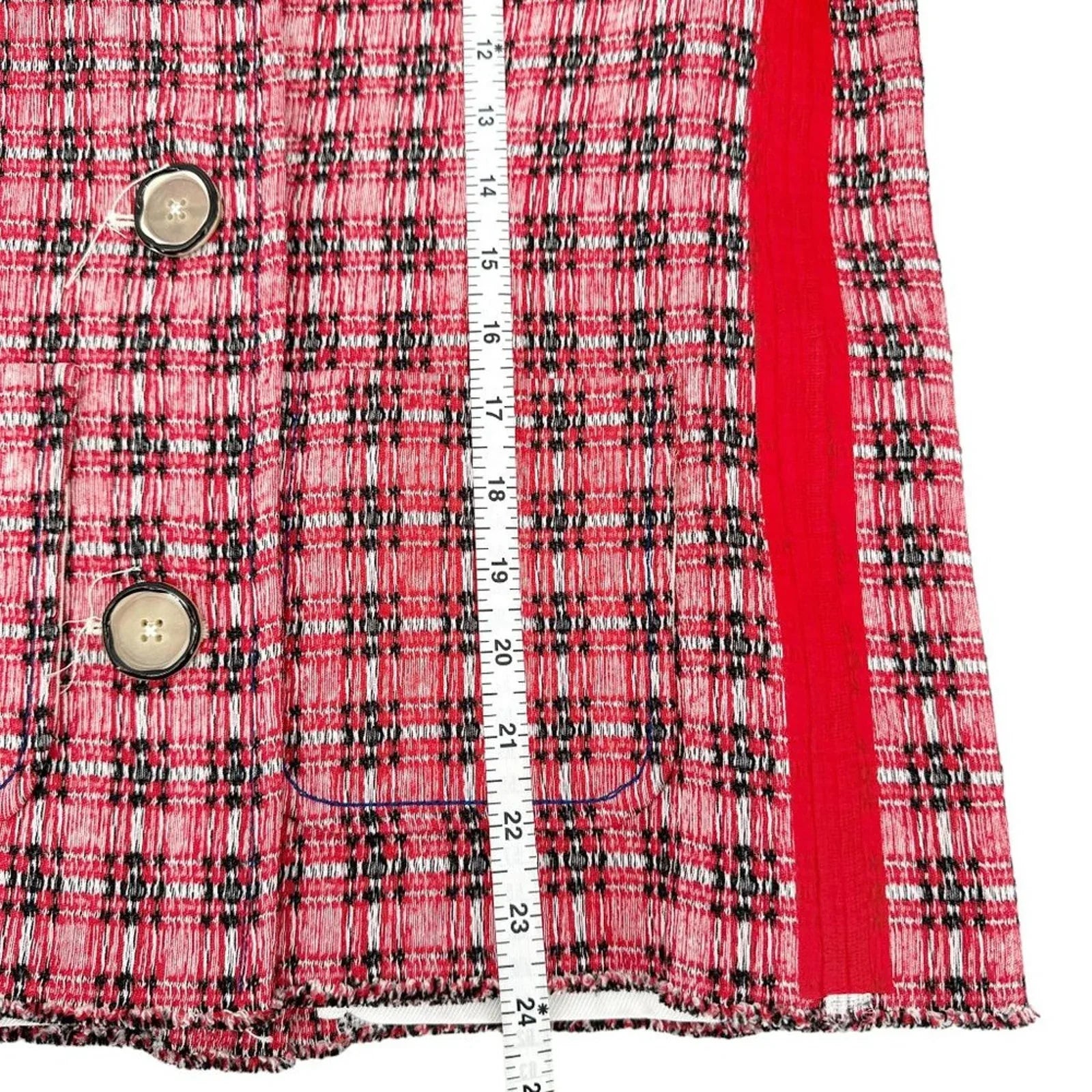 MARNI Plaid Jacket in Red IT38 - flyKAMP