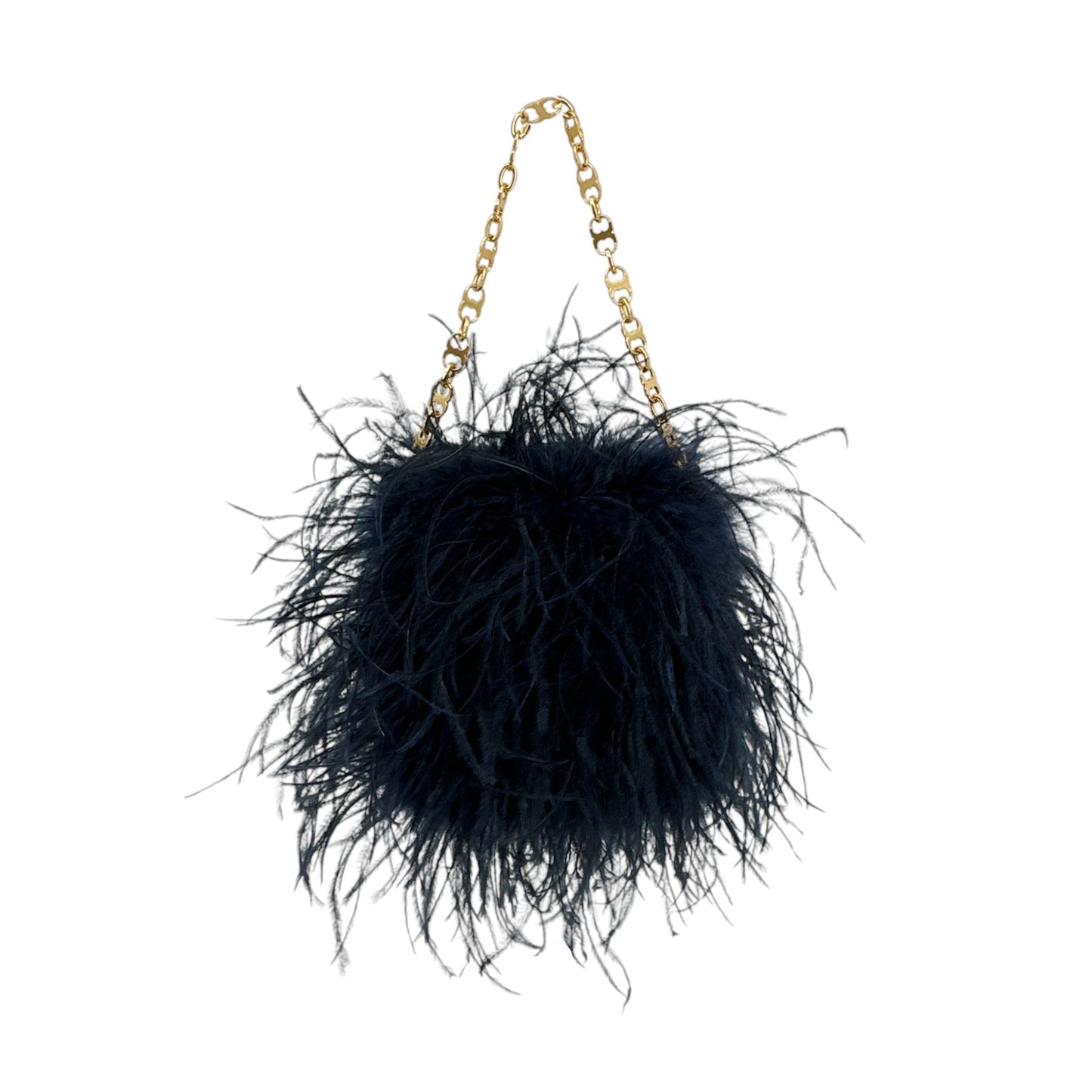 TORY BURCH Ostrich Feather Bag