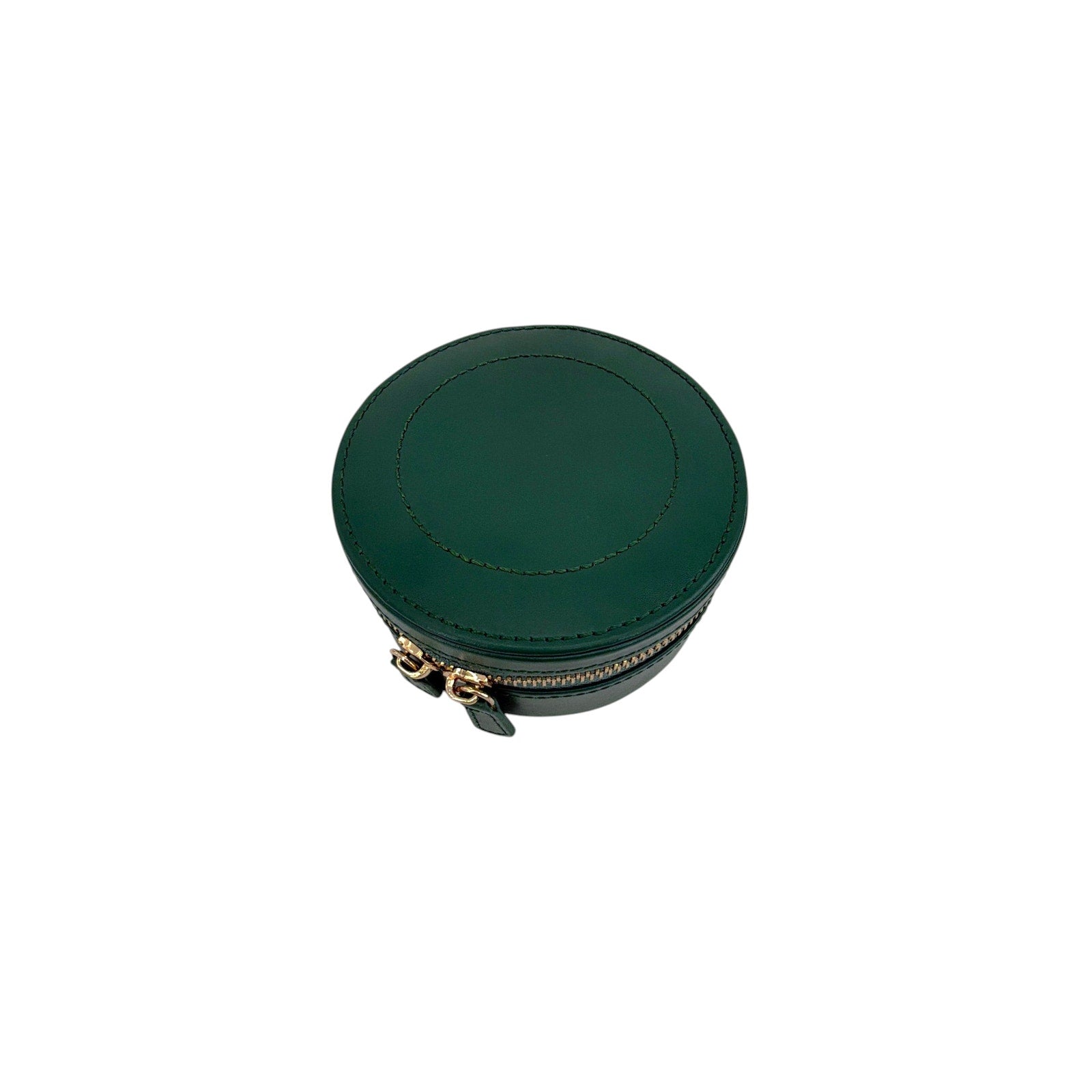 WOLF Sophia Round Zip Case in Forest Green Wolf