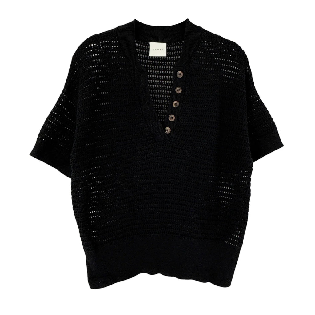 VARLEY Callie Knit Top in Black XS - flyKAMP