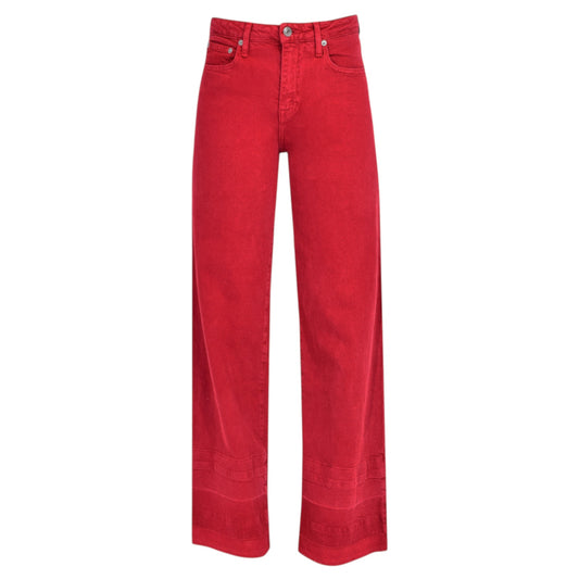 SIMKHAI Jude Straight Leg Jeans in Cherry 24