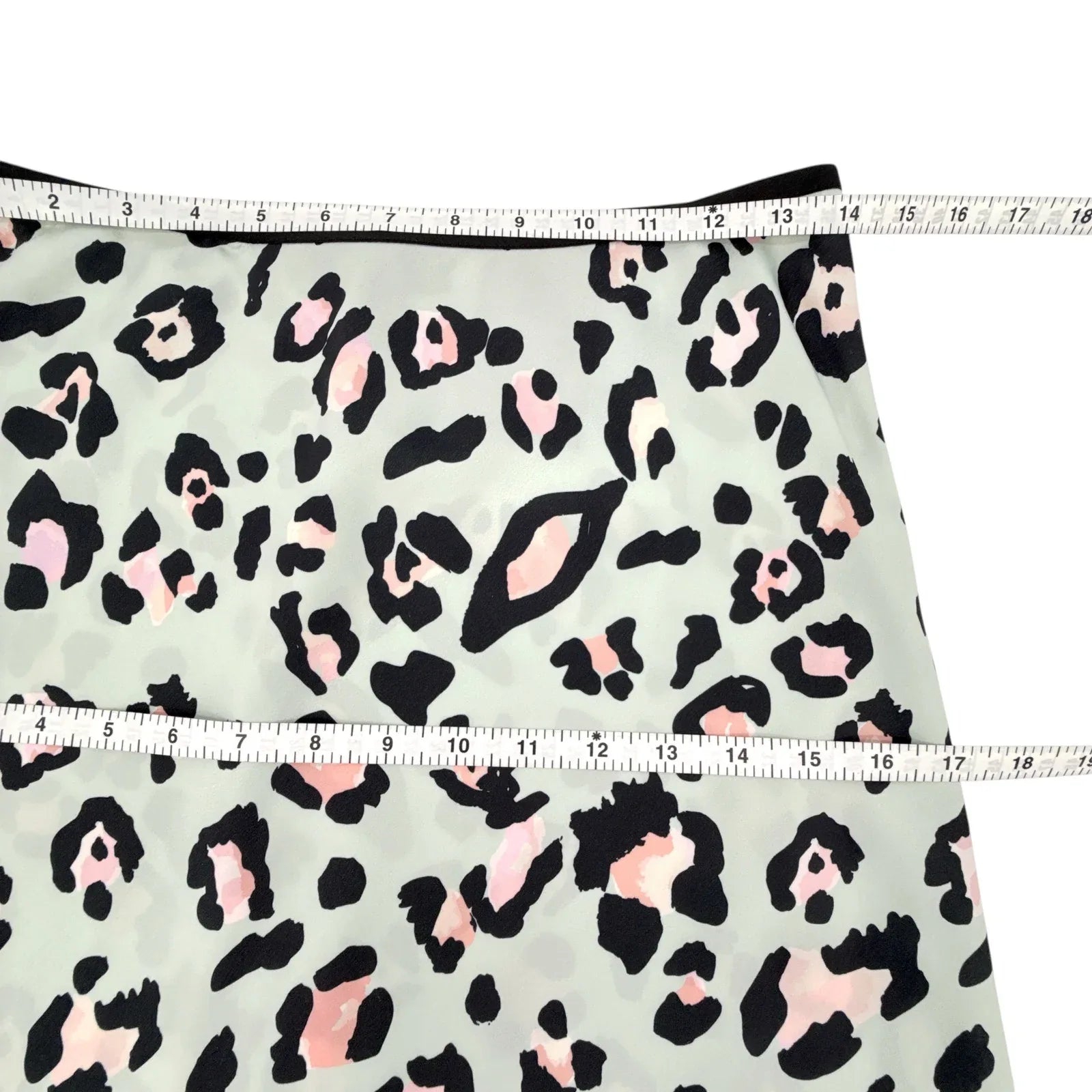 DAVID LERNER Naomi Bias Midi Skirt in Painted Leopard S - flyKAMP