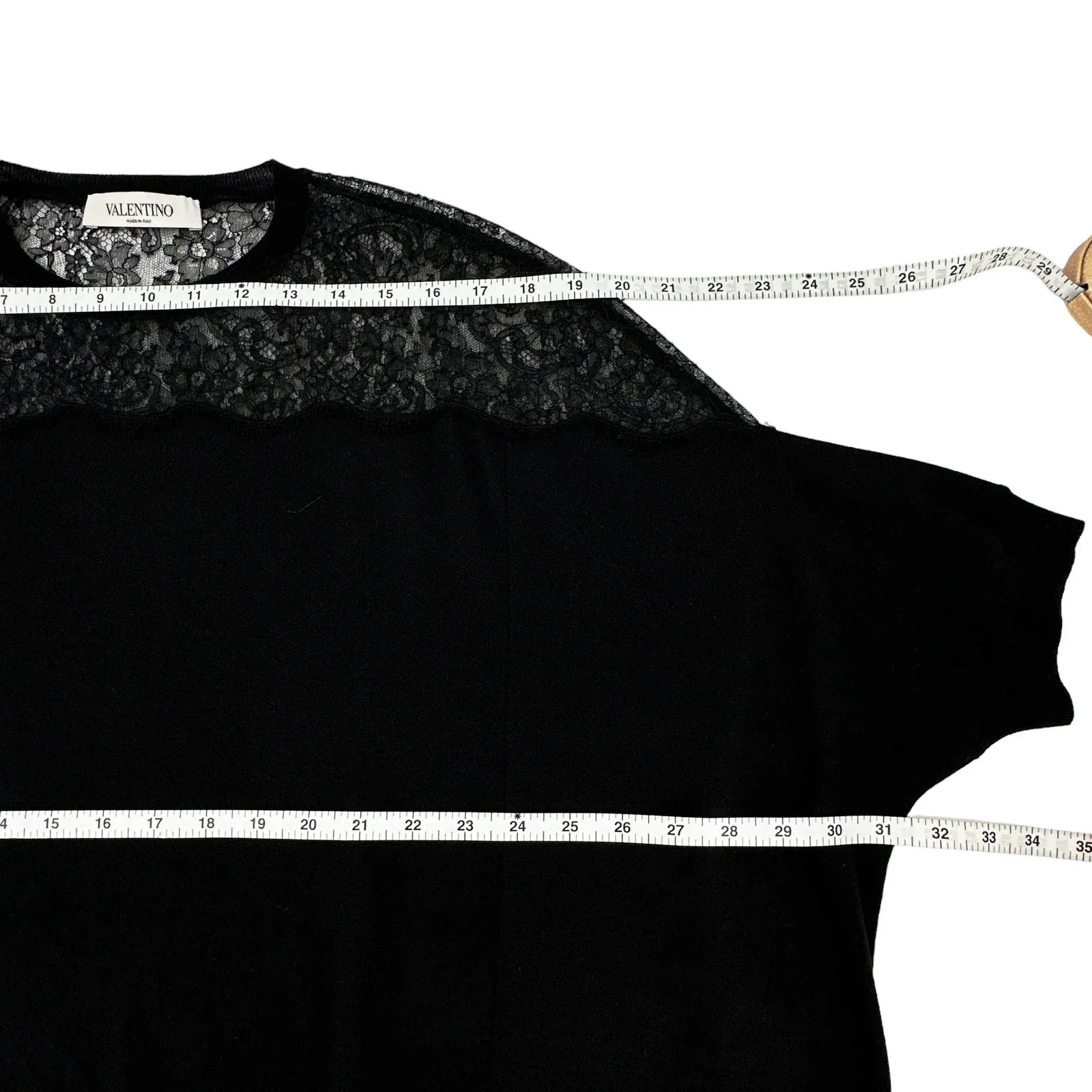 VALENTINO GARAVANI Lace Panel Detail Sweater S - flyKAMP