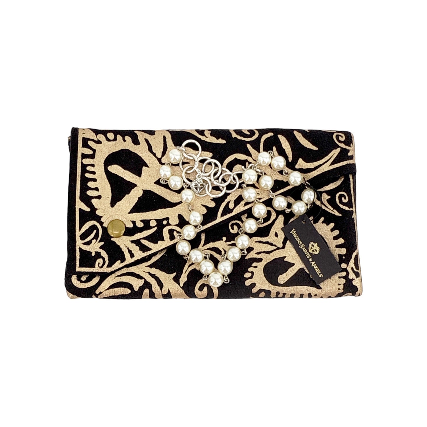 VIRGINS SAINTS & ANGELS VSA Iconic Cream 8mm Pearl Choker in Silver