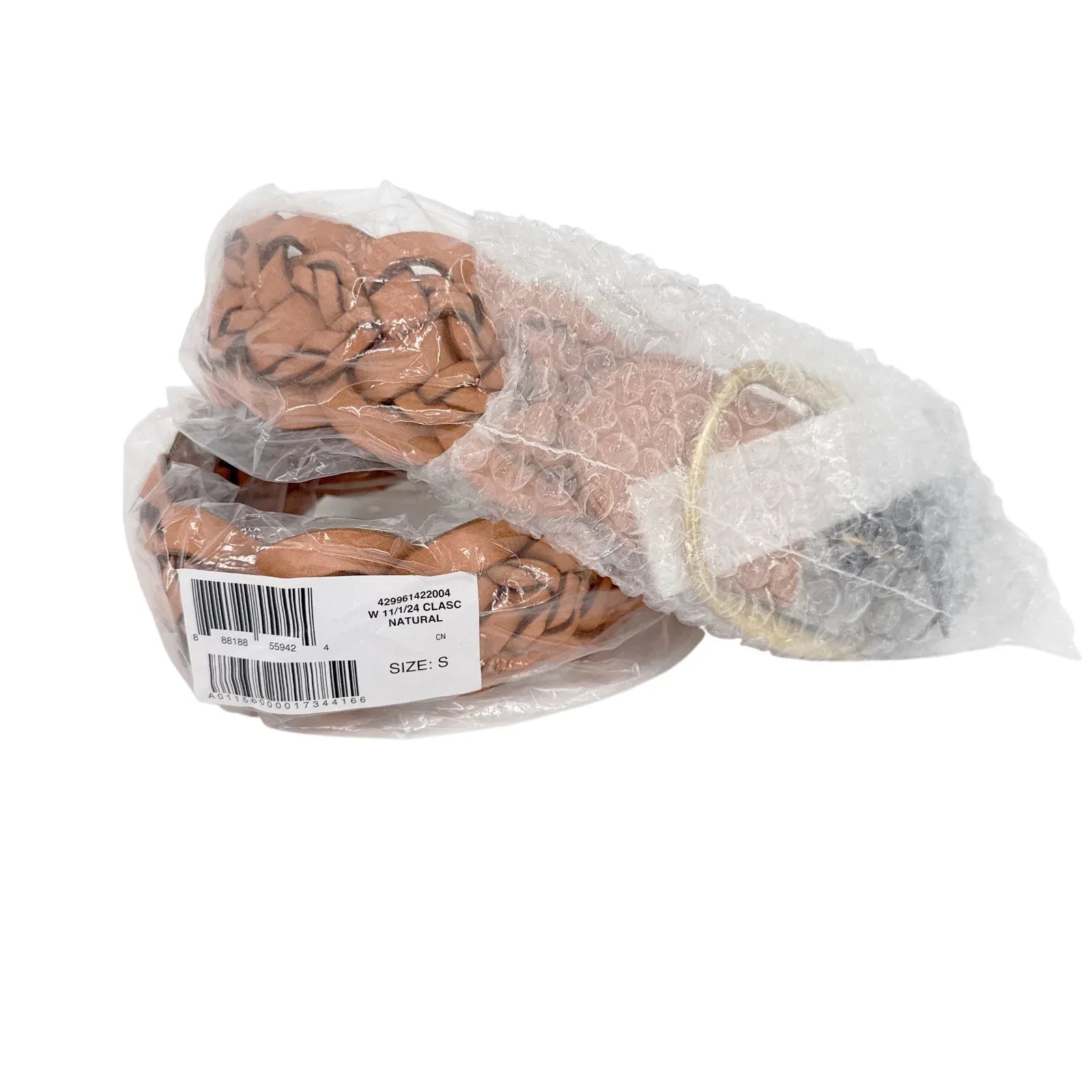 POLO RALPH LAUREN Double-Braided Leather Belt Natural S - flyKAMP