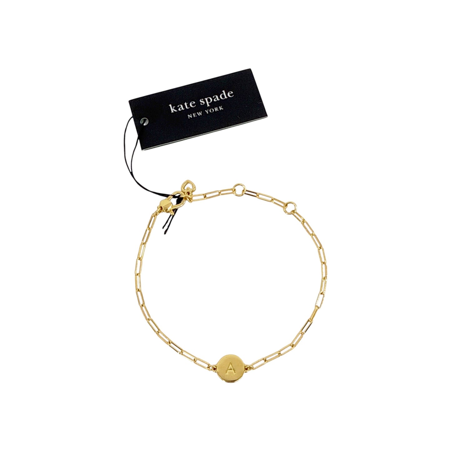 KATE SPADE New York Initial Chain Bracelet in Gold A