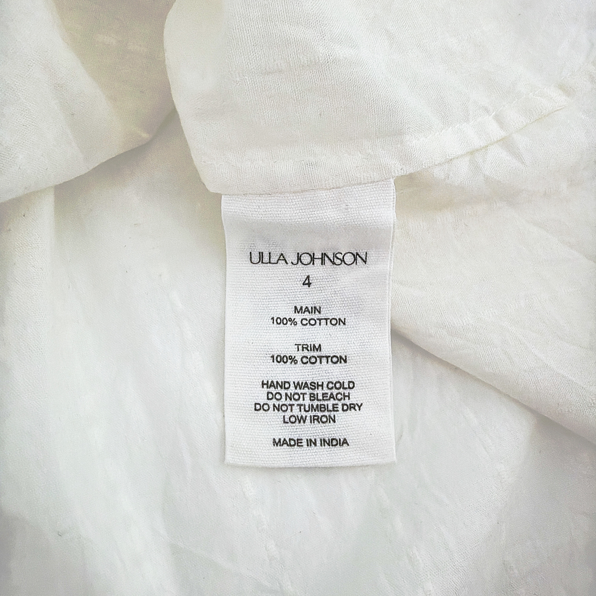 ULLA JOHNSON Jolie Flutter Sleeve Top in Pristine 4|S Ulla Johnson