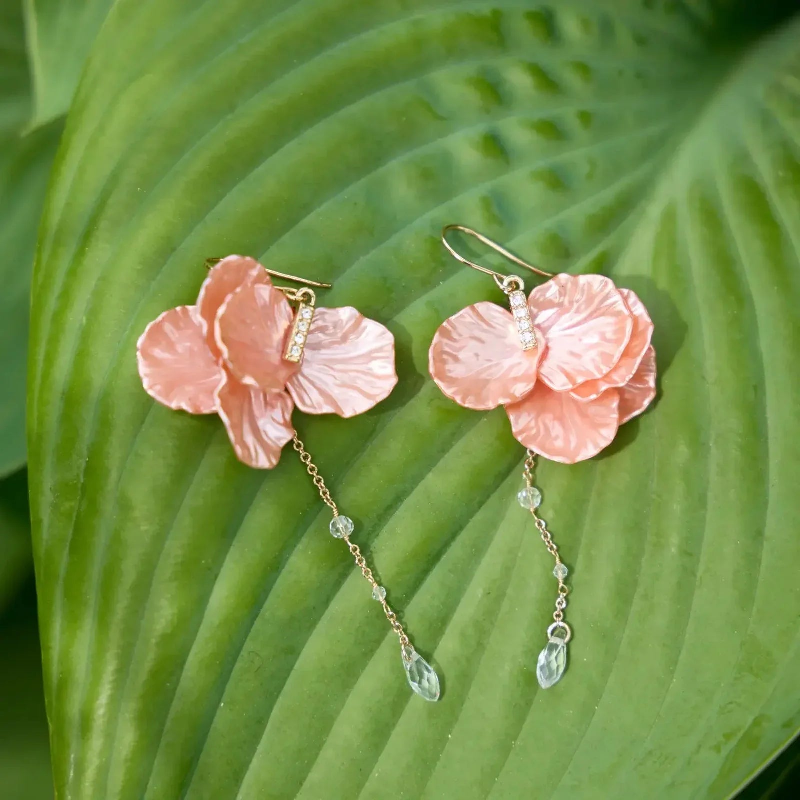 ALEX+ANI New York Botanical Garden Peony Petal Statement Earrings - flyKAMP
