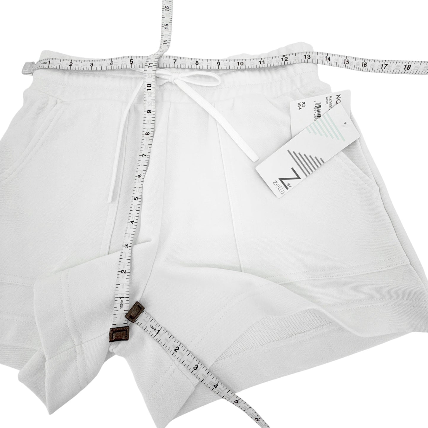 Z by ZELLA Level Up Terry Shorts in White XS