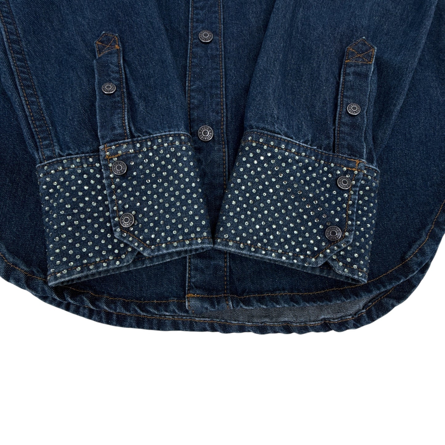 ZADIG & VOLTAIRE Thelma Eco Strass Denim Shirt S