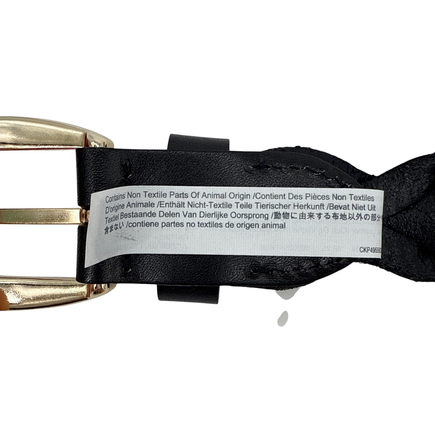 MADEWELL Braided Belt in True Black XXS-S