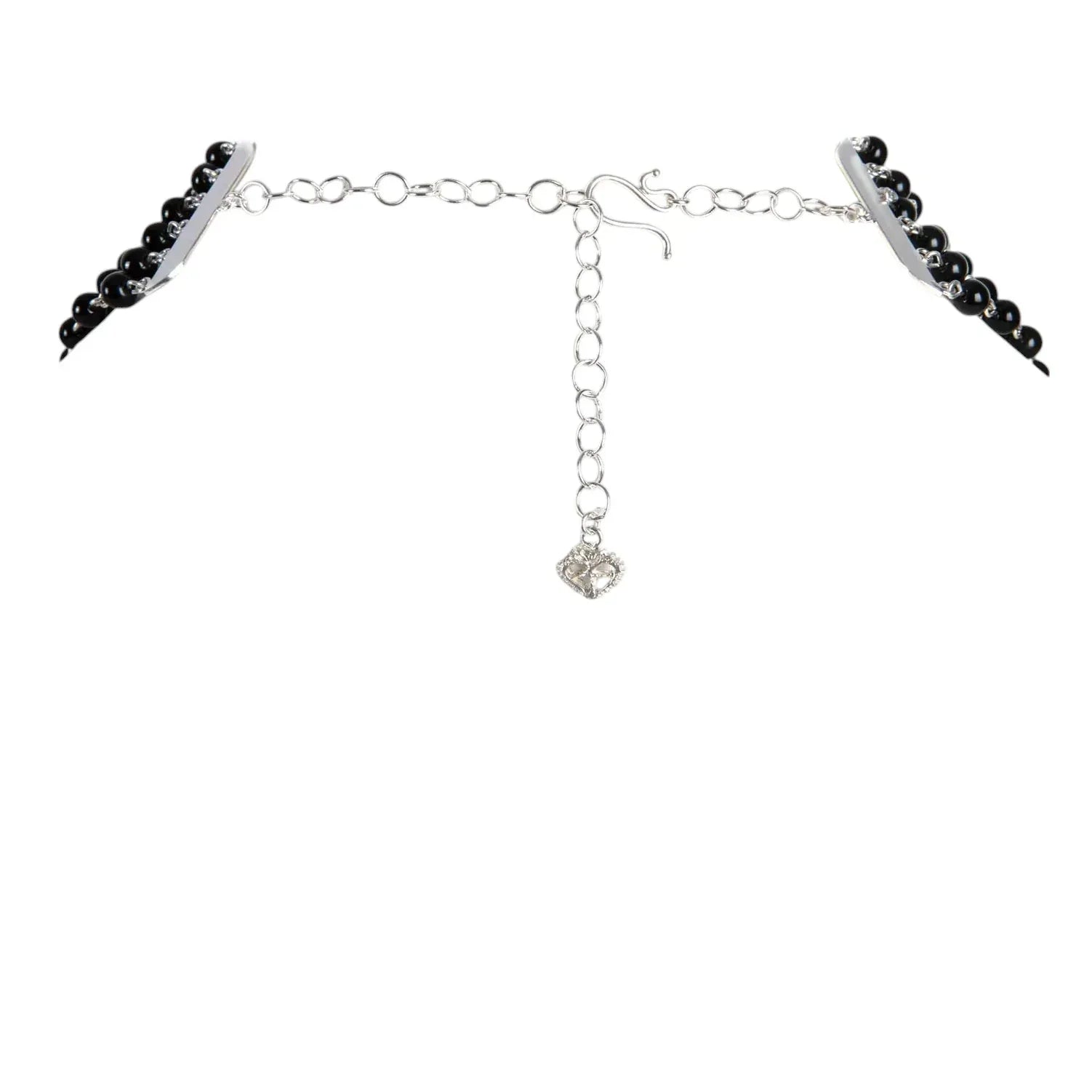 VIRGINS SAINTS & ANGELS VSA La Queen Collar Mystic Black in Silver - flyKAMP