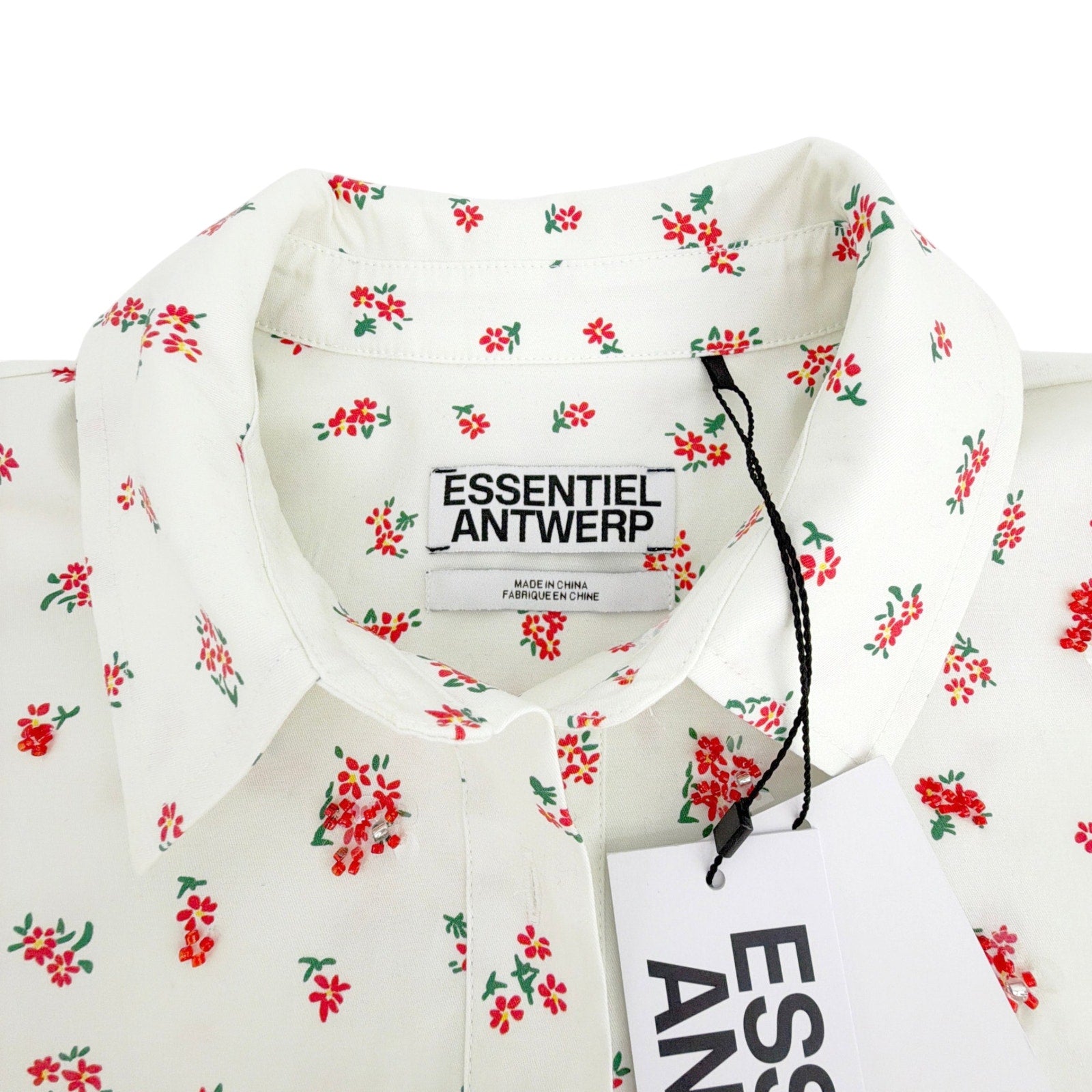 ESSENTIEL ANTWERP Ililly Floral Print Oversized Shirt XS Essentiel Antwerp