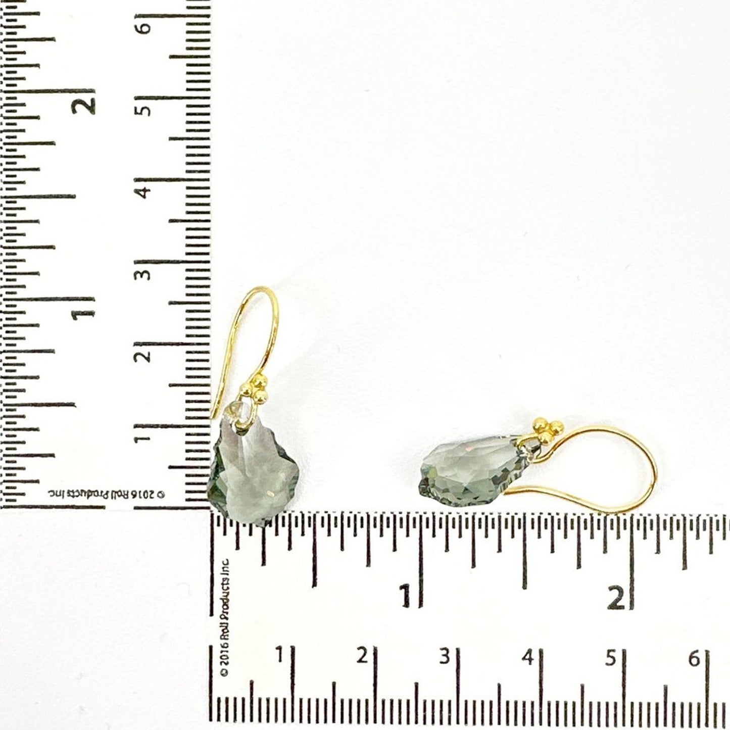SWAROVSKI Crystal Black Diamond & Gold Vermeil French Wire Earrings